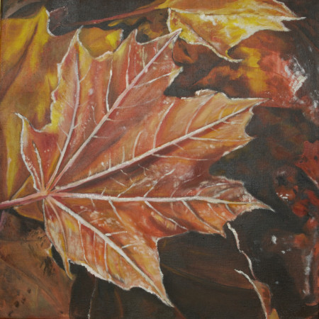 Podzimní nálada, olej na plátně, 2020, 8000Kč